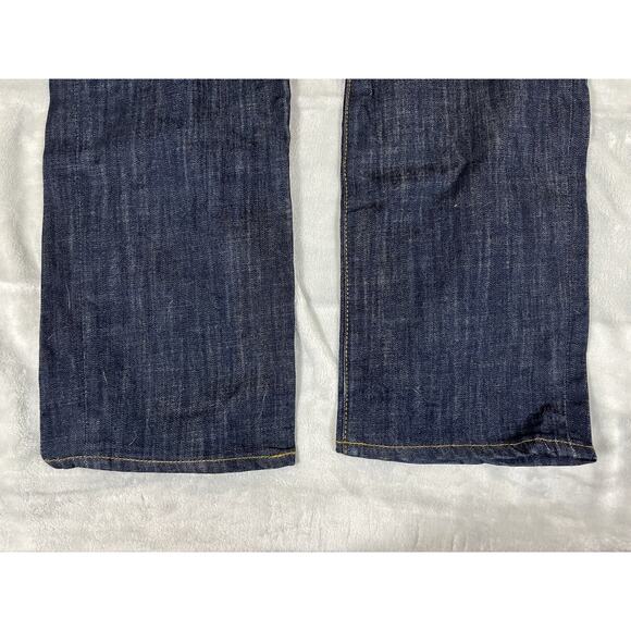 William Rast 40x32 Dark Wash Indigo Blue Jeans Dean Slim Straight 42” Waist EUC - Picture 7 of 13